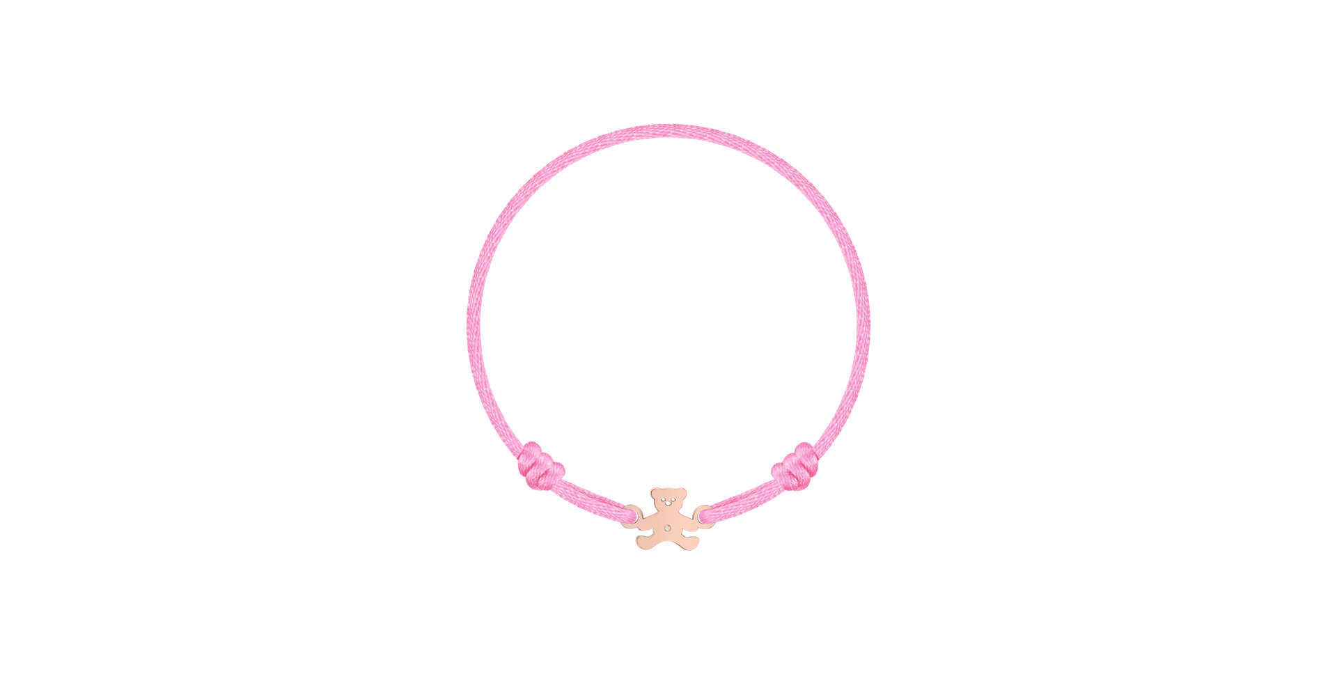 Detský diamantový náramok so šnúrkou Teddy