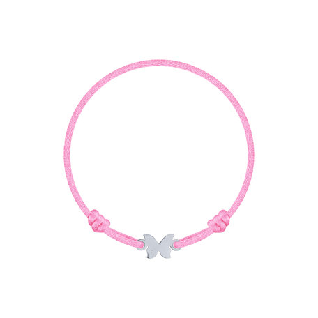 Detský diamantový náramok so šnúrkou Butterfly