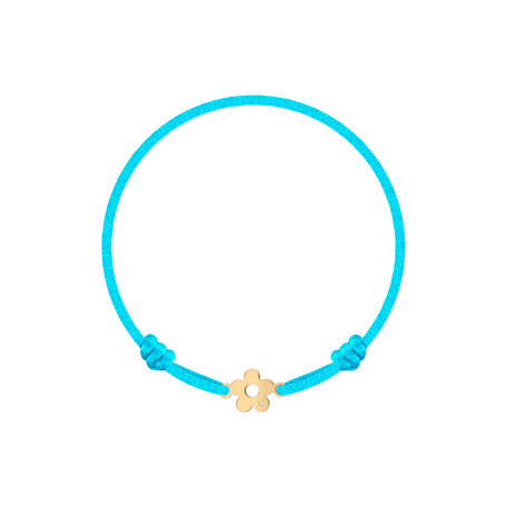 Detský diamantový náramok so šnúrkou Flower