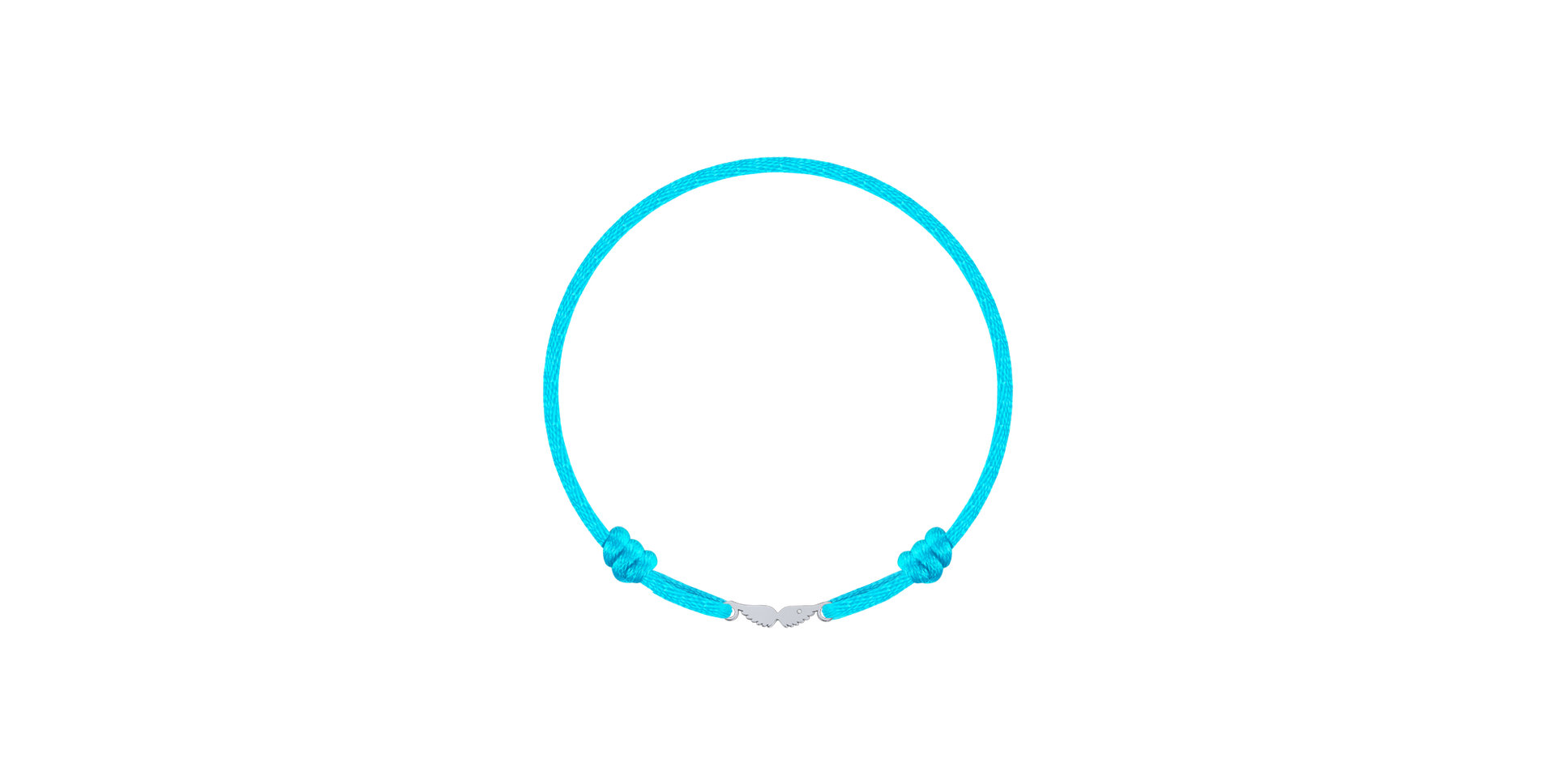 Detský diamantový náramok so šnúrkou Angel Wings