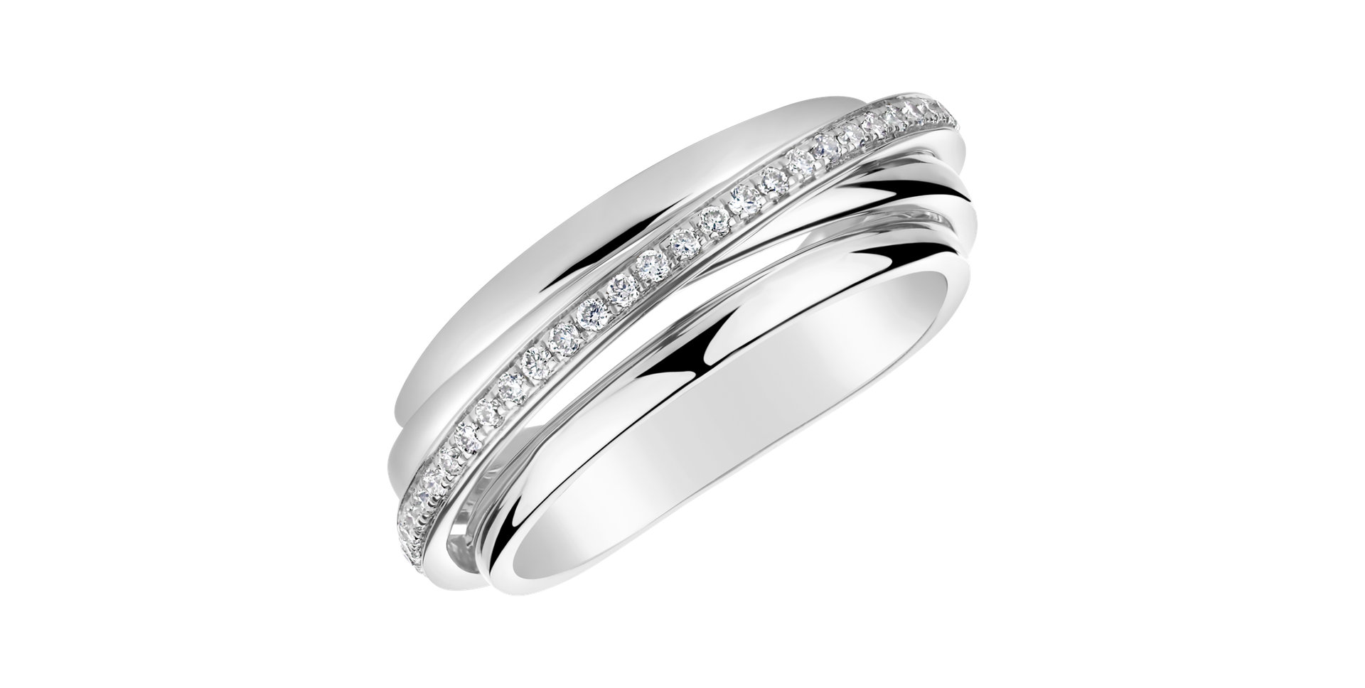 Prsteň s diamantmi Shine Dawn