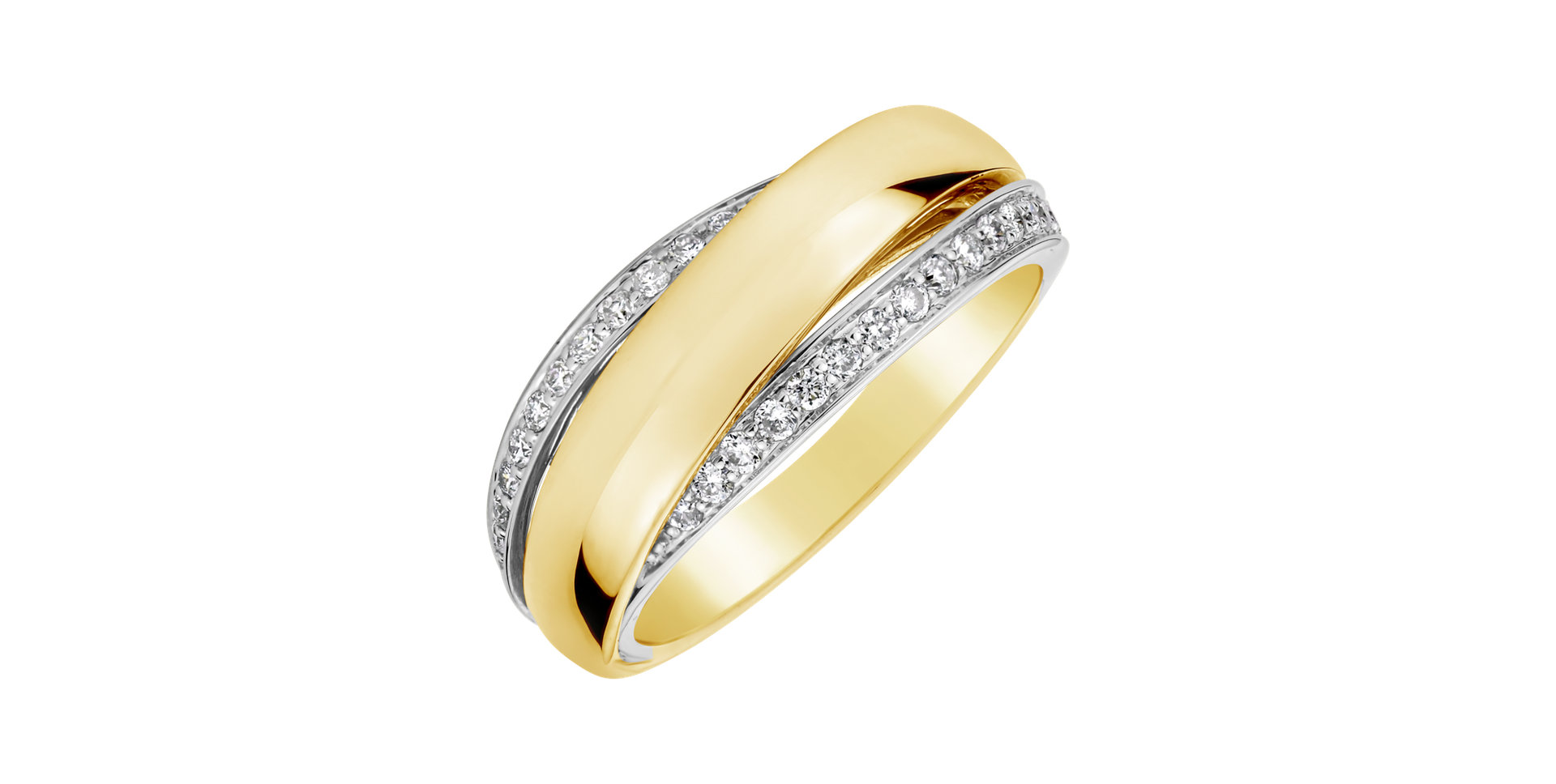 Prsteň s diamantmi Andromeda Galaxy