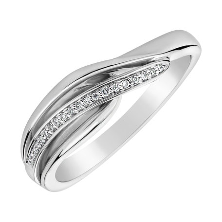 Prsteň s diamantmi Elegant Line