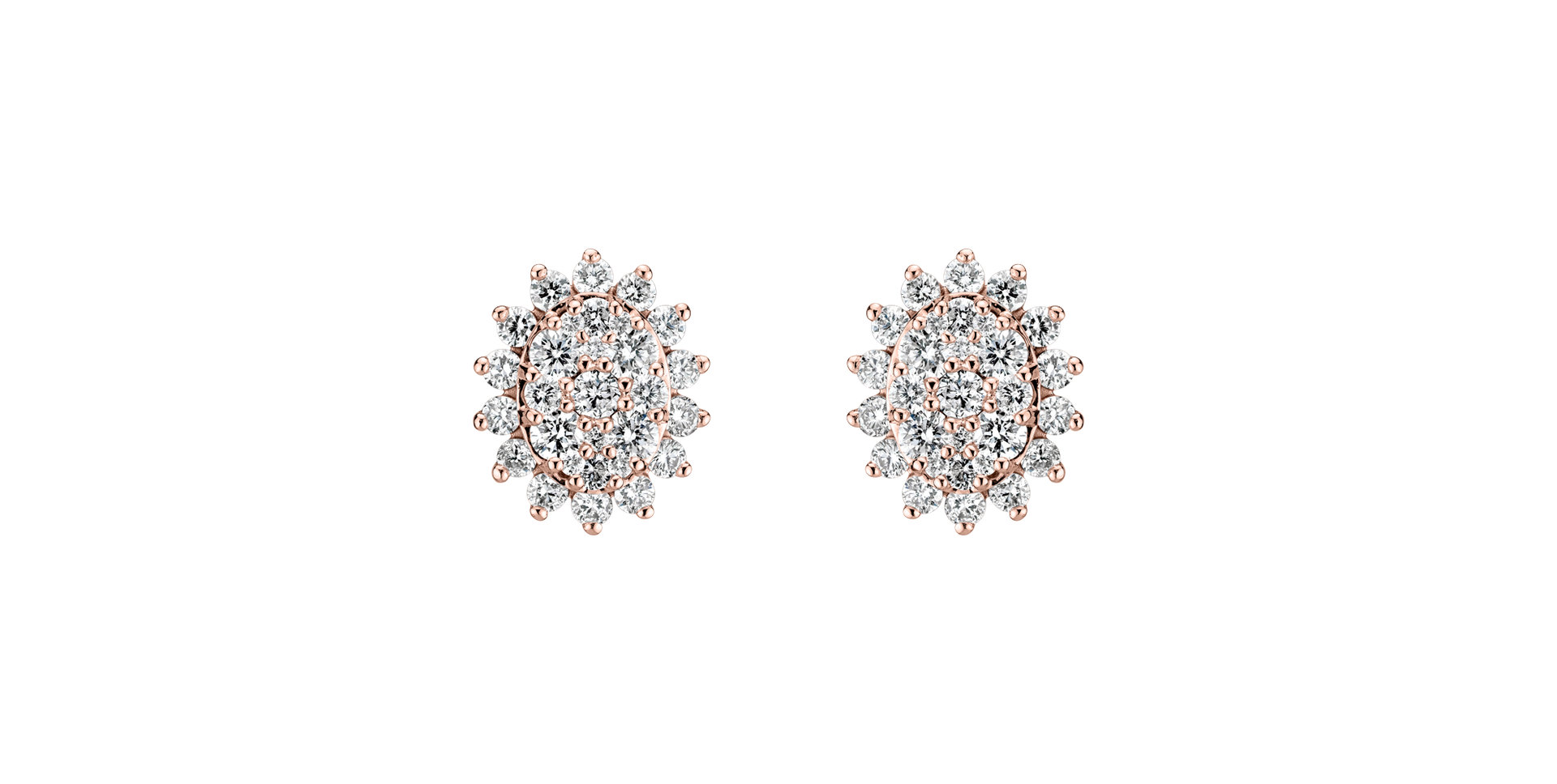 Náušnice s diamantmi Midnight Star