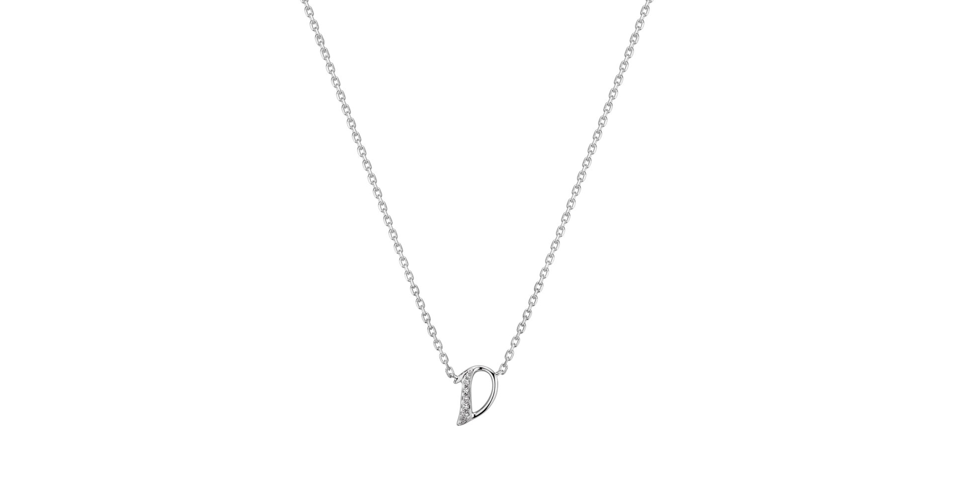 Náhrdelník s diamantmi Curly Diamonds D
