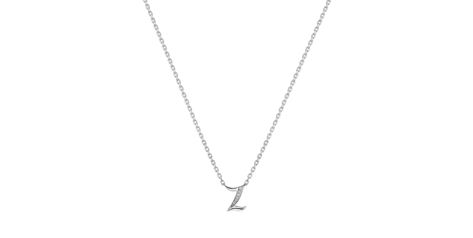 Náhrdelník s diamantmi Curly Diamonds Z