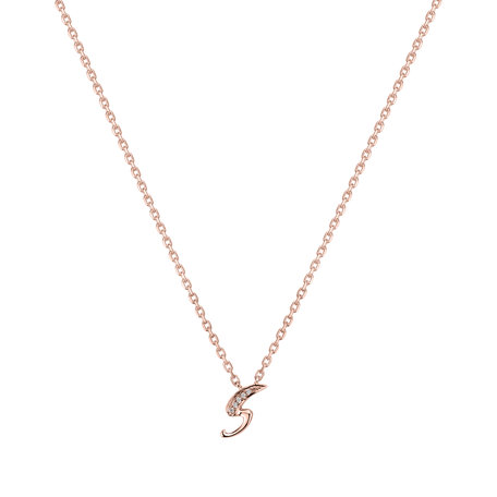 Náhrdelník s diamantmi Curly Diamonds S