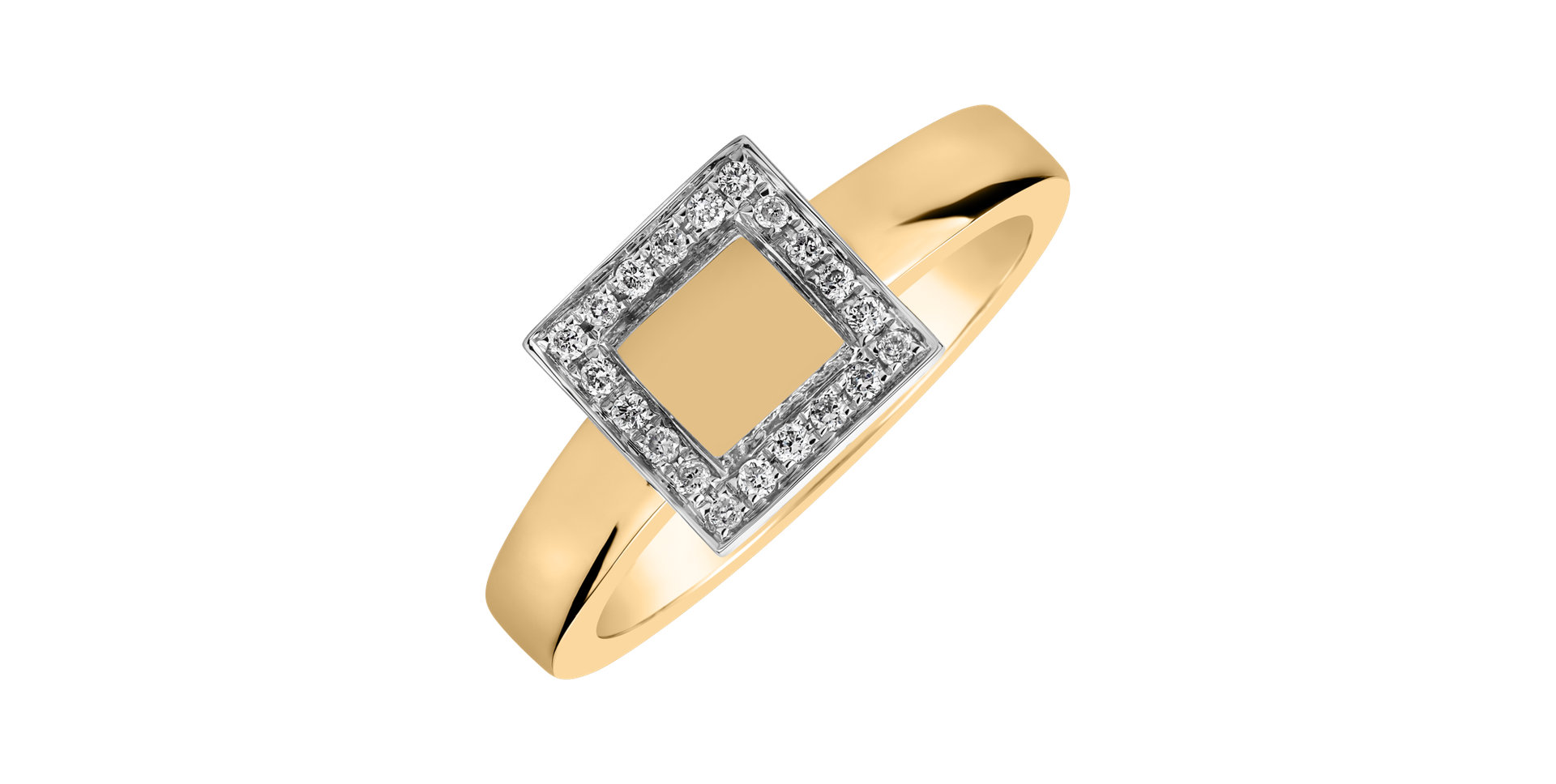 Prsteň s diamantmi Sun Space