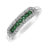 Prsteň s diamantmi a smaragdmi Bright Life4
