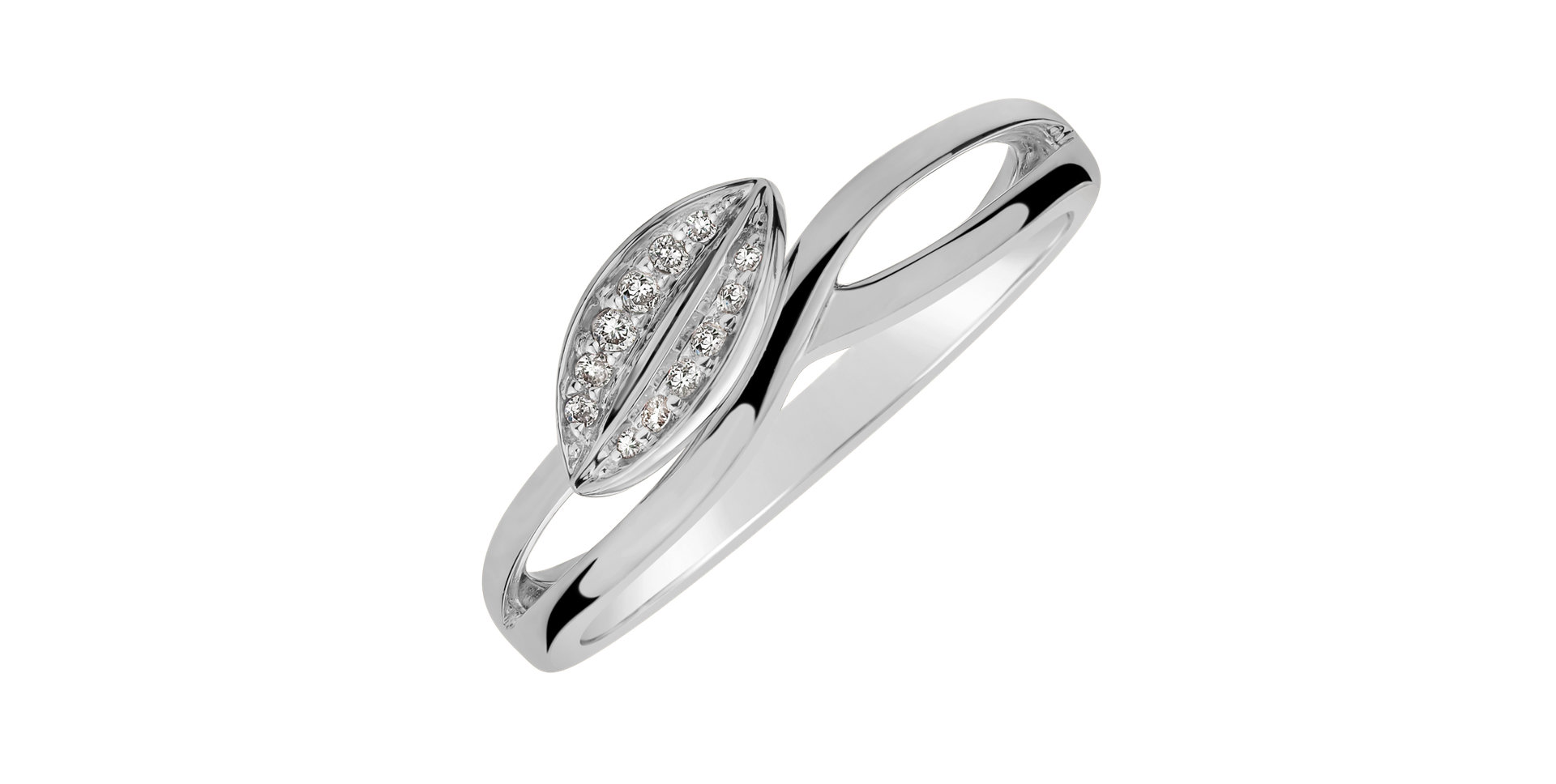 Prsteň s diamantmi Fresh Style