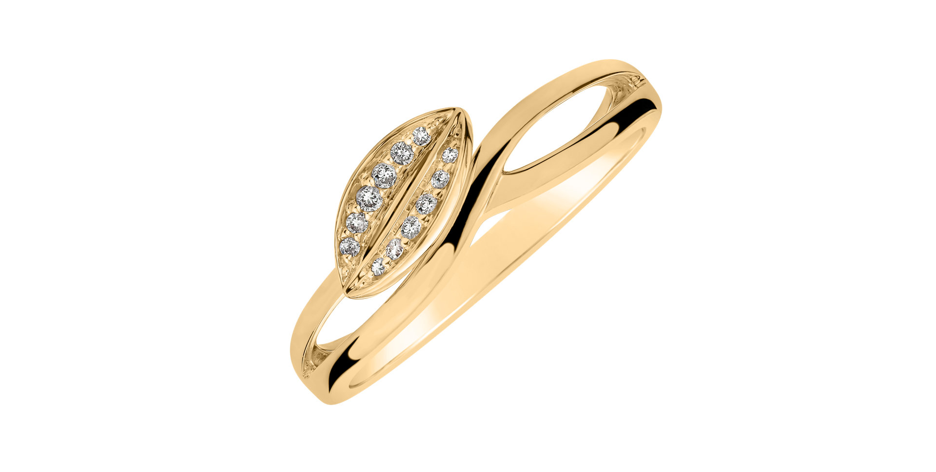 Prsteň s diamantmi Fresh Style