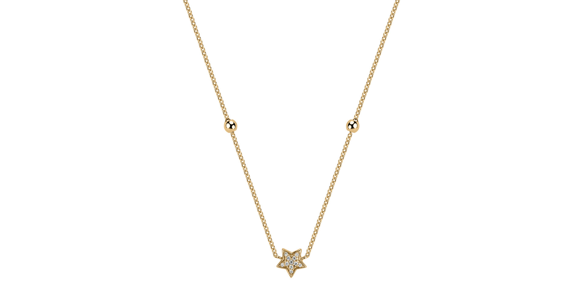 Náhrdelník s diamantmi Star Waterfall