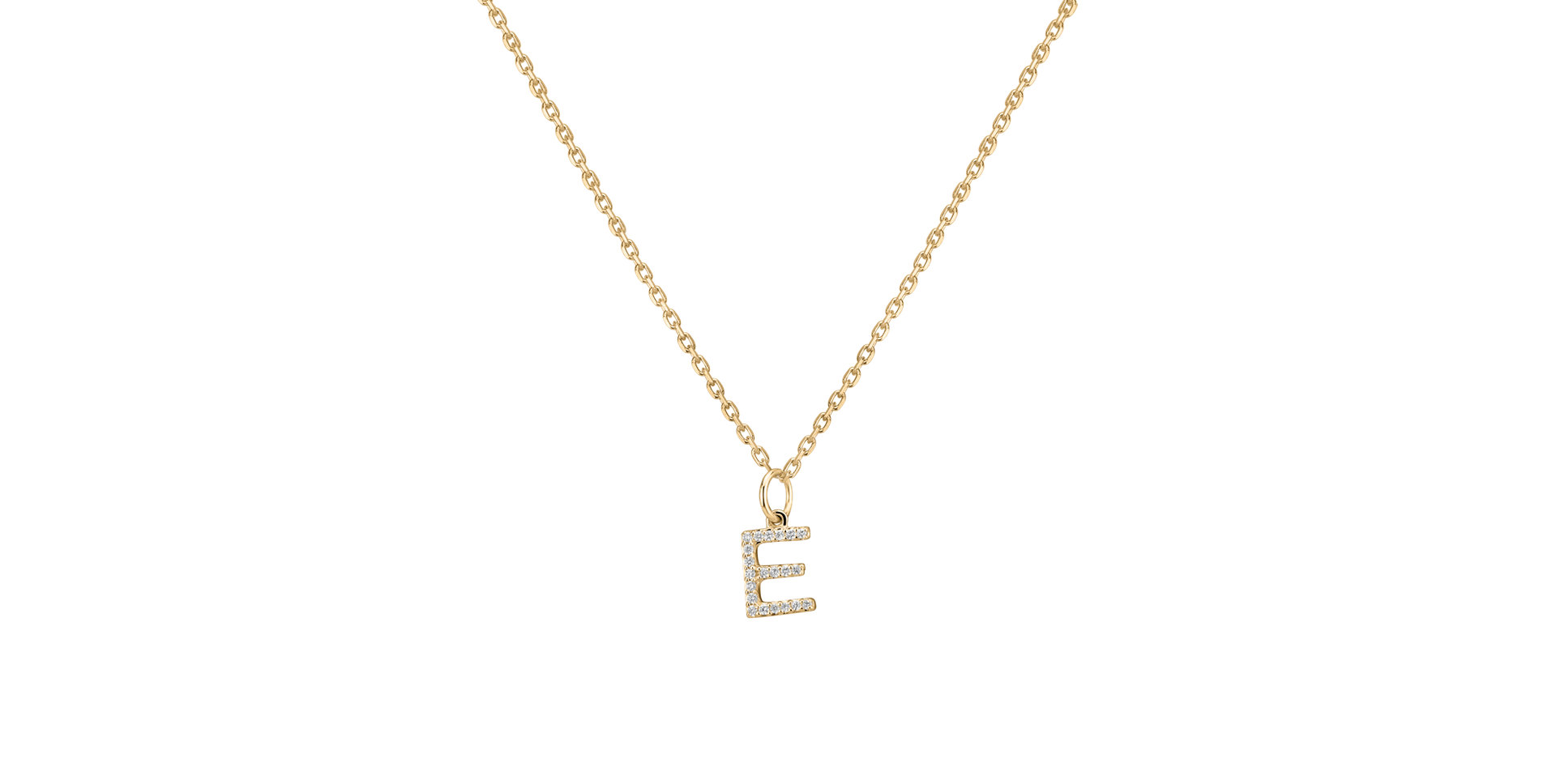 Prívesok s diamantmi Line Glitter  E