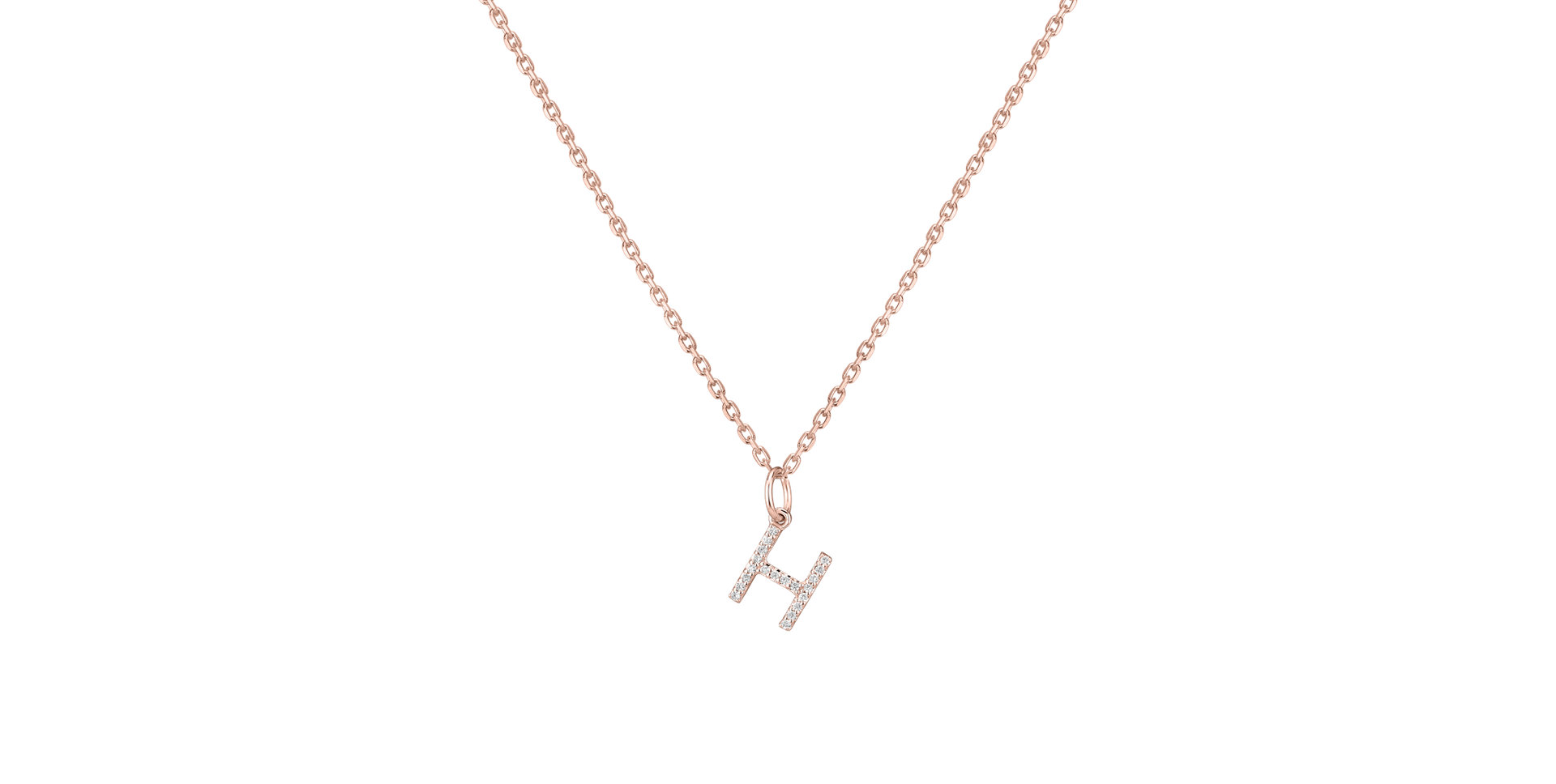 Prívesok s diamantmi Line Glitter  H