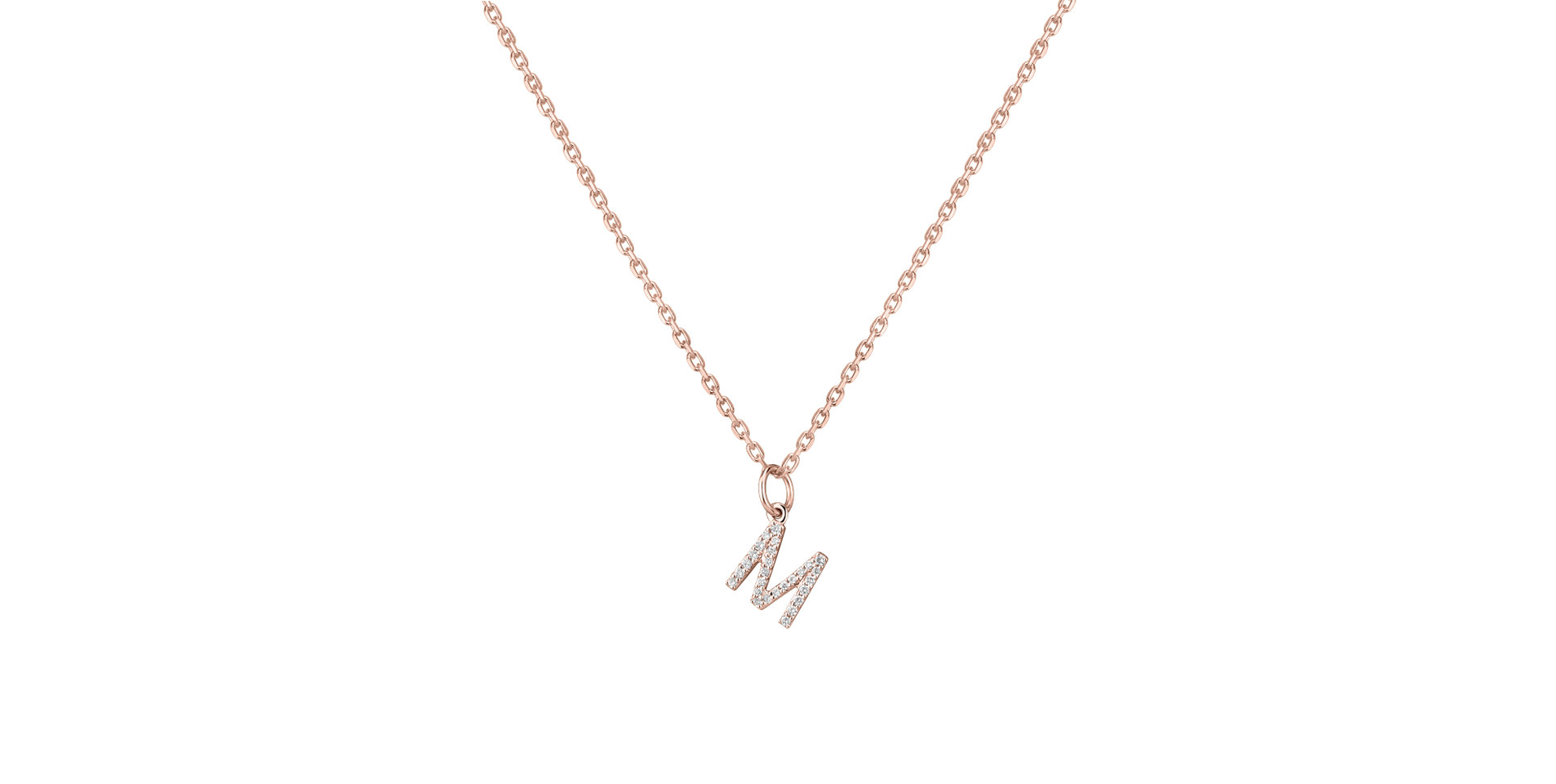 Prívesok s diamantmi Line Glitter  M