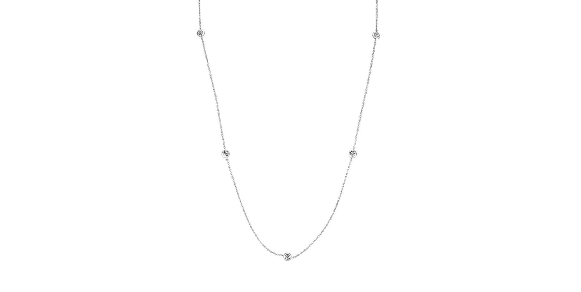 Náhrdelník s diamantmi Dots