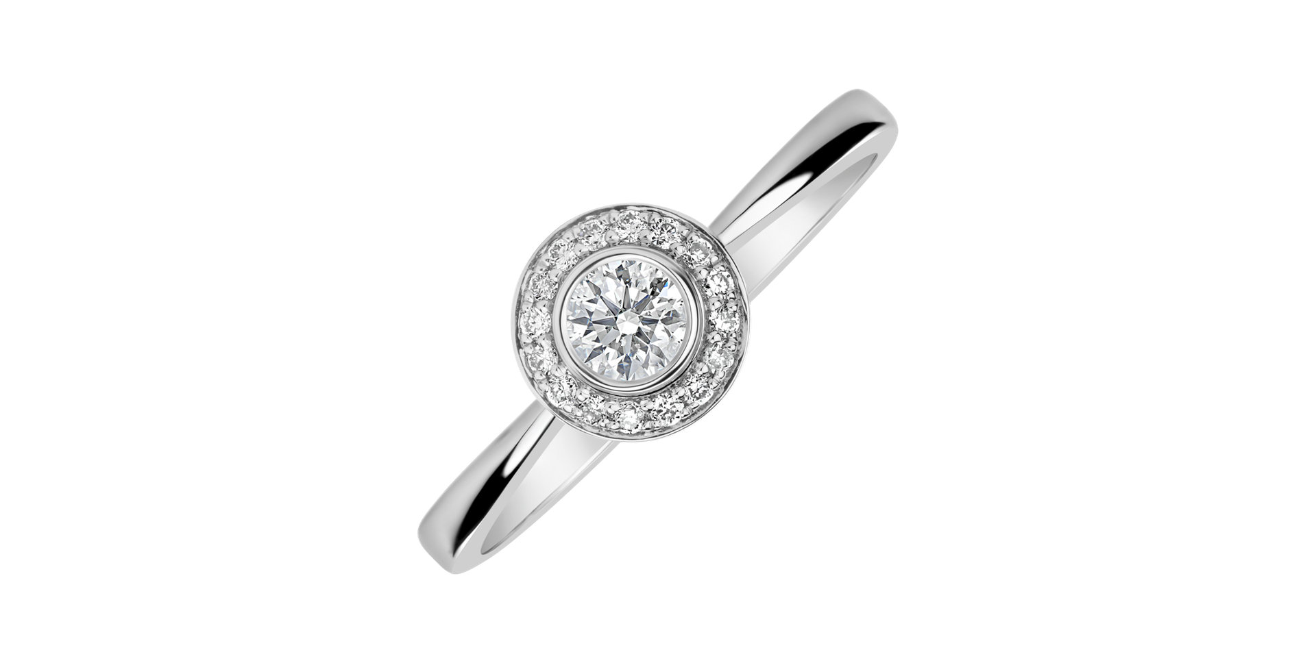 Prsteň s diamantmi Sun Highness