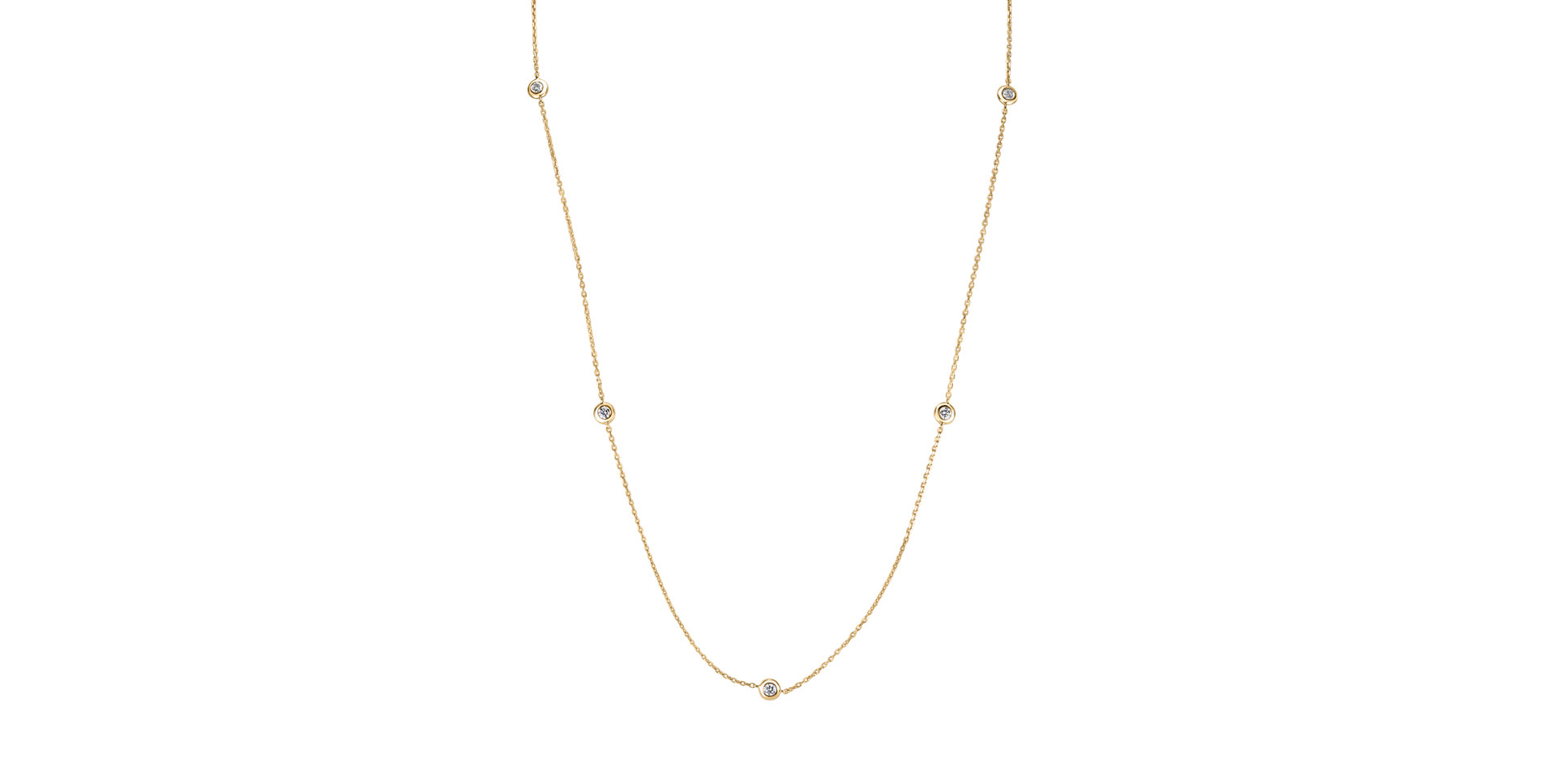 Náhrdelník s diamantmi Dots