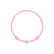 Detský diamantový náramok so šnúrkou Circle Letter K3