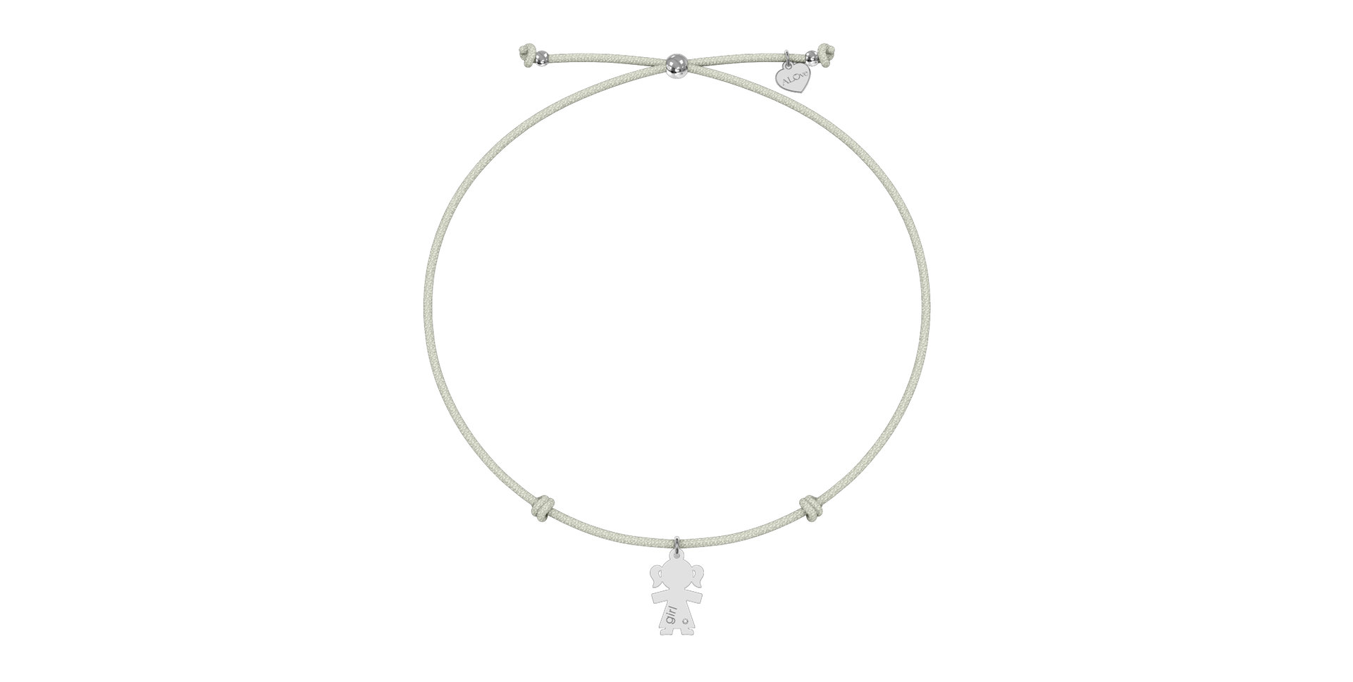 Diamantový náramok so šnúrkou Girl