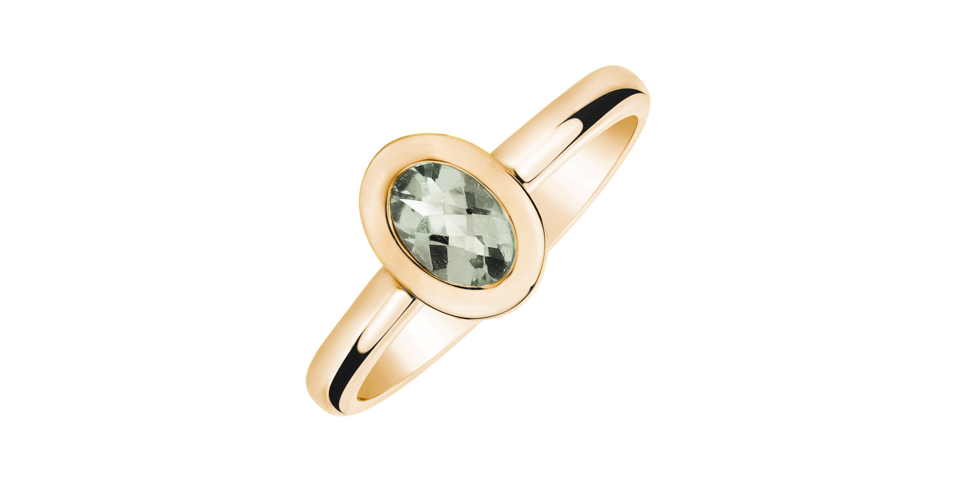 Prsteň s ametystom green Space Bonbon