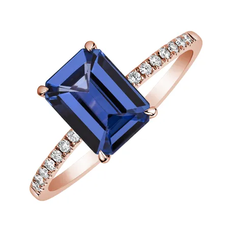 Prsteň s diamantmi a tanzanitom Perfect Promise