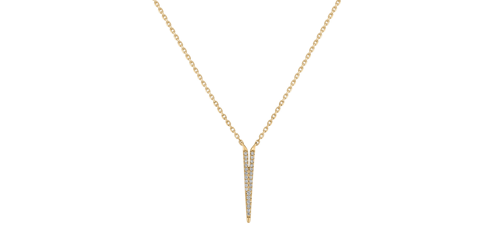 Náhrdelník s diamantmi Broken Glamour