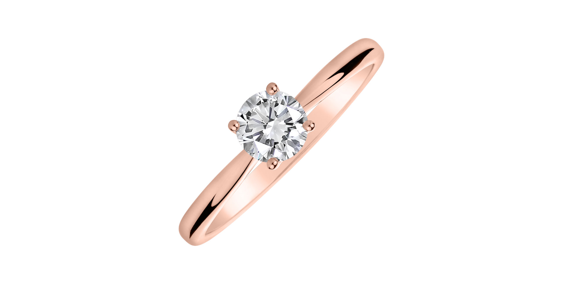 Prsteň s diamantom Lovely Beauty