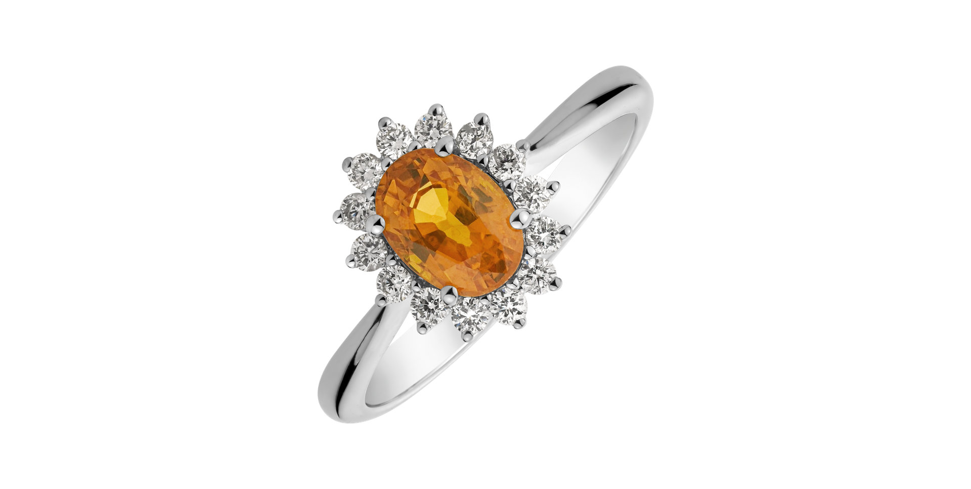 Prsteň s diamantmi a zafírom Princess