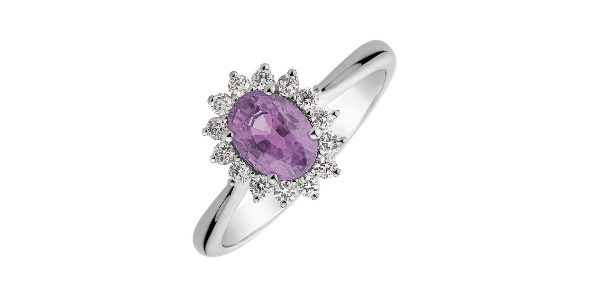 Prsteň s diamantmi a zafírom Princess