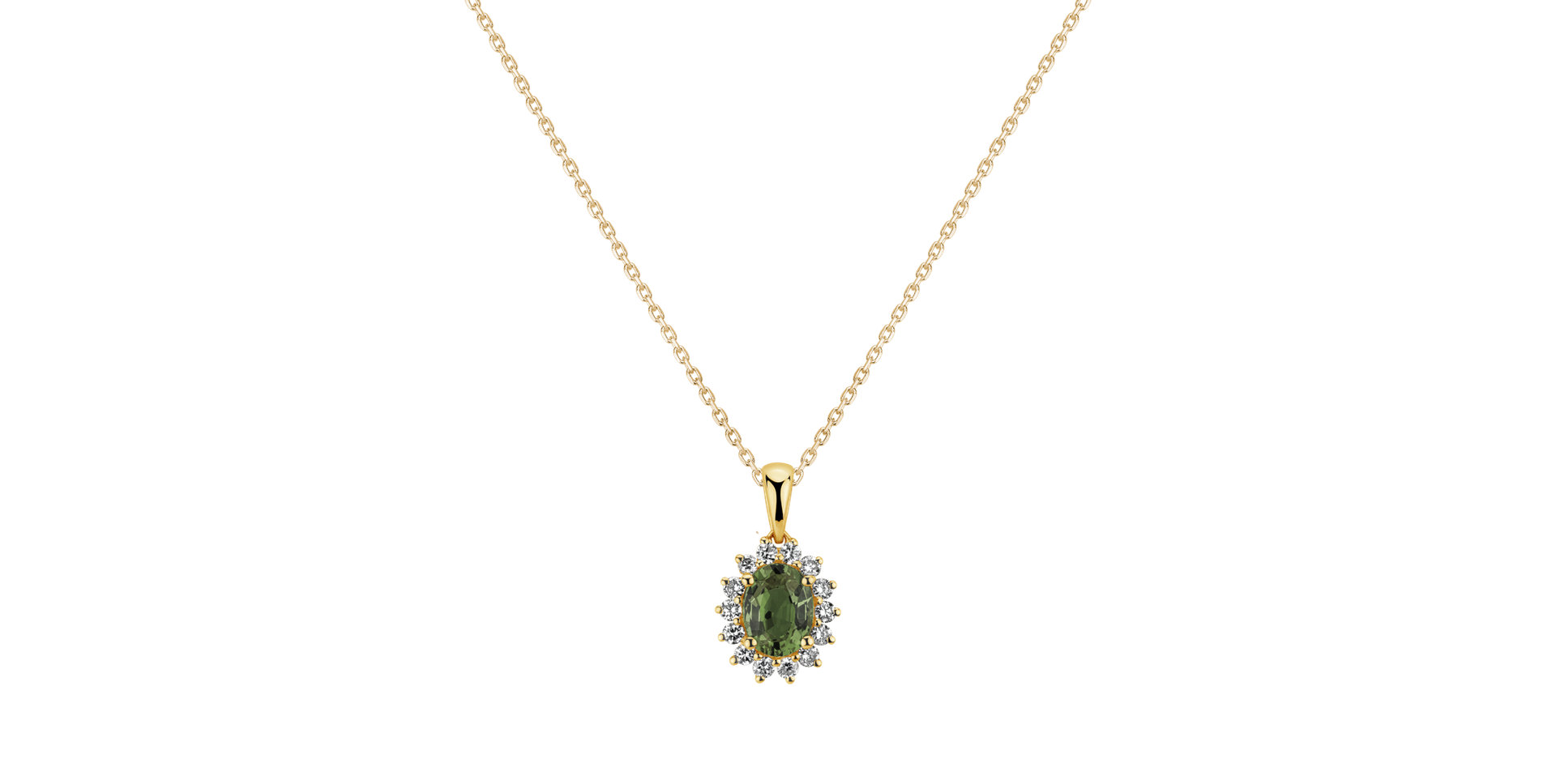 Prívesok s diamantmi a zafírom Princess