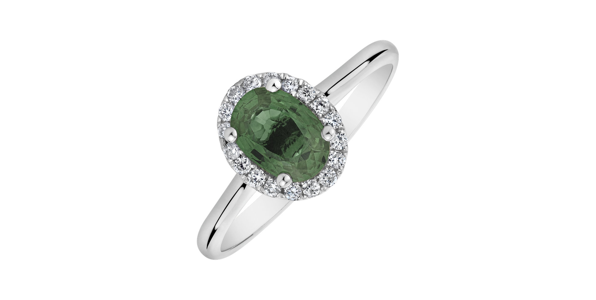 Prsteň so zafírom a diamantmi Princess