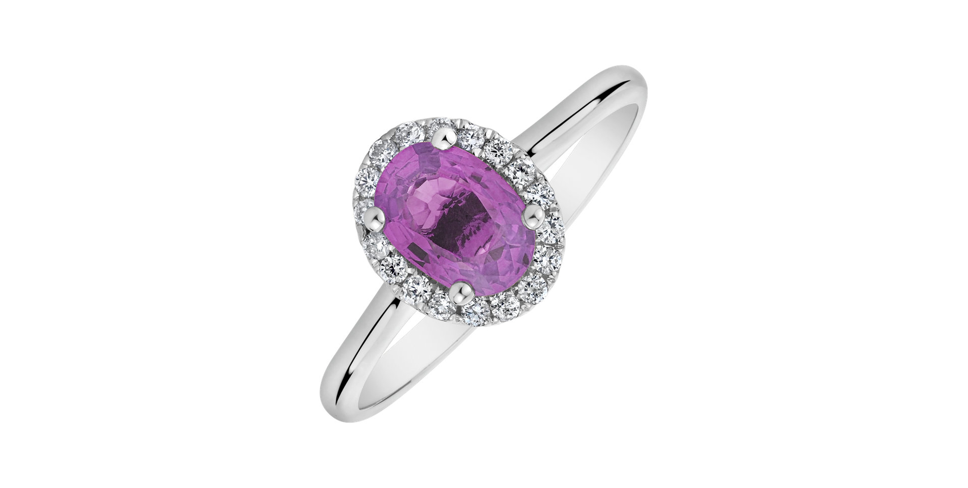 Prsteň s diamantmi a zafírom Princess