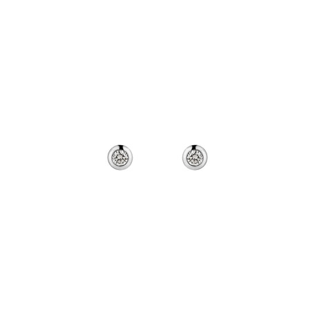 Náušnice s diamantom Sparkling Dots
