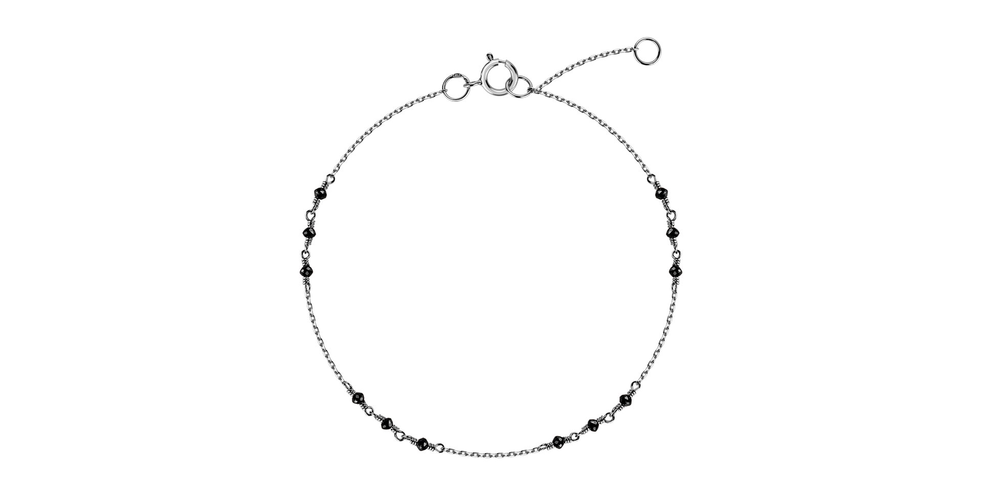 Náramok s čiernymi diamantmi Deep Melody