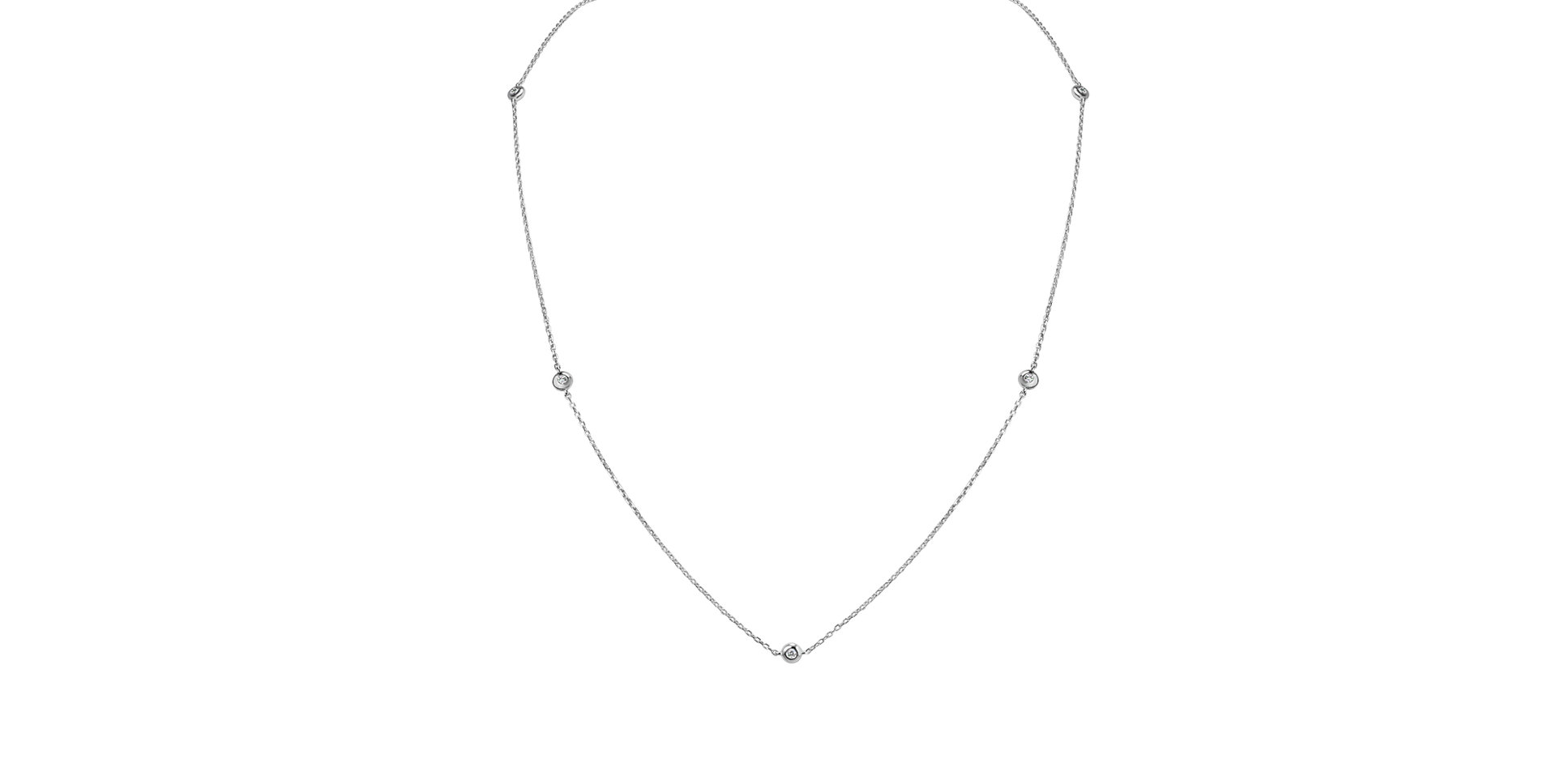 Náhrdelník s diamantmi Dots