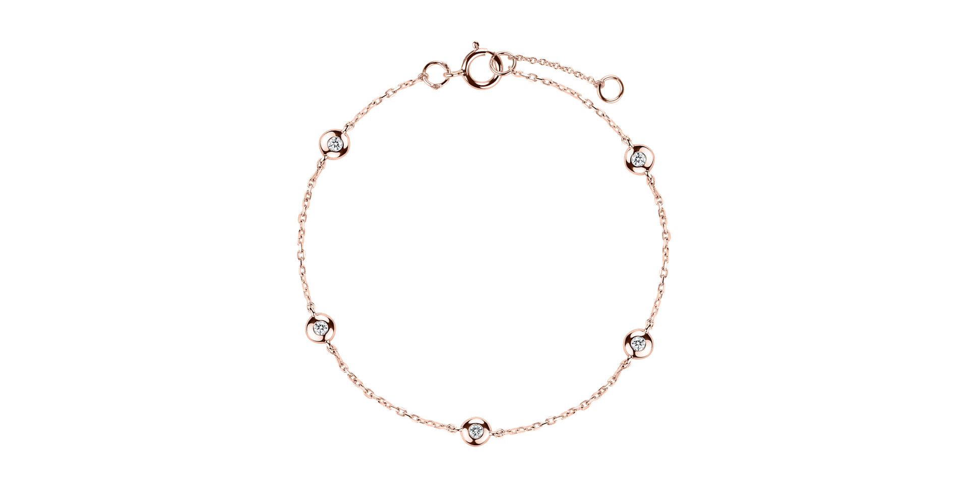 Náramok s diamantmi Sparkling Dot