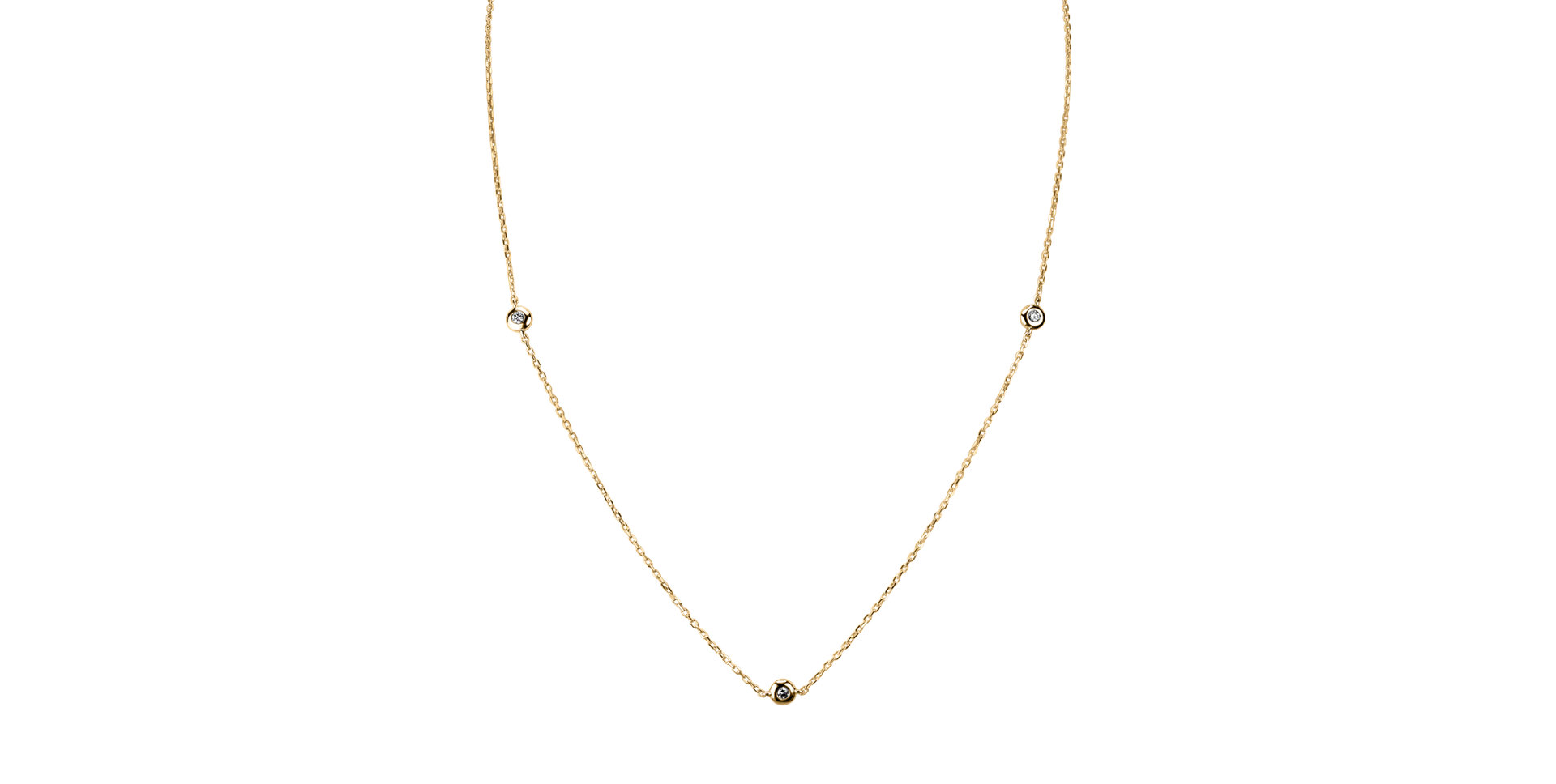 Náhrdelník s diamantmi Dots