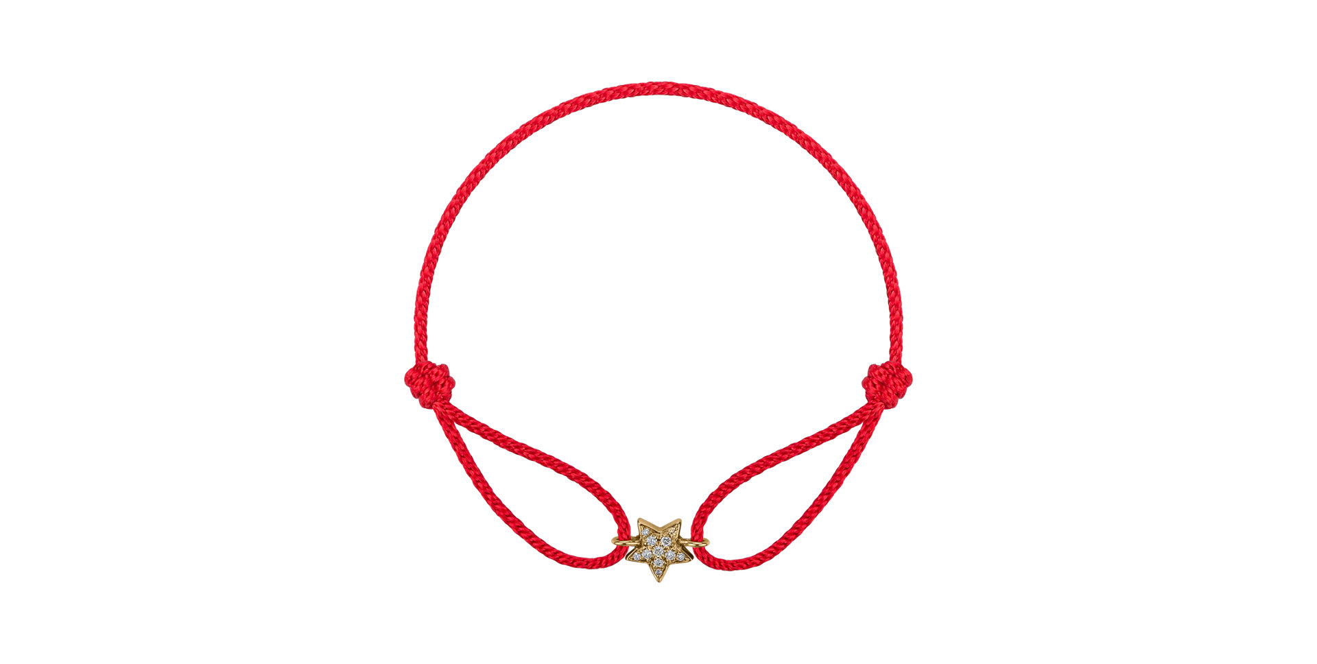 Diamantový náramok so šnúrkou Adorable Star