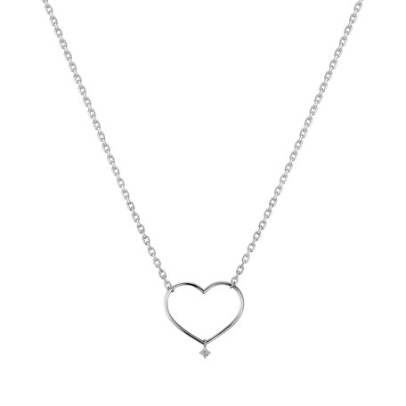 Náhrdelník s diamantom Desperate Heart