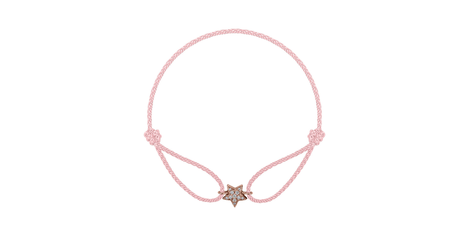 Diamantový náramok so šnúrkou Adorable Star