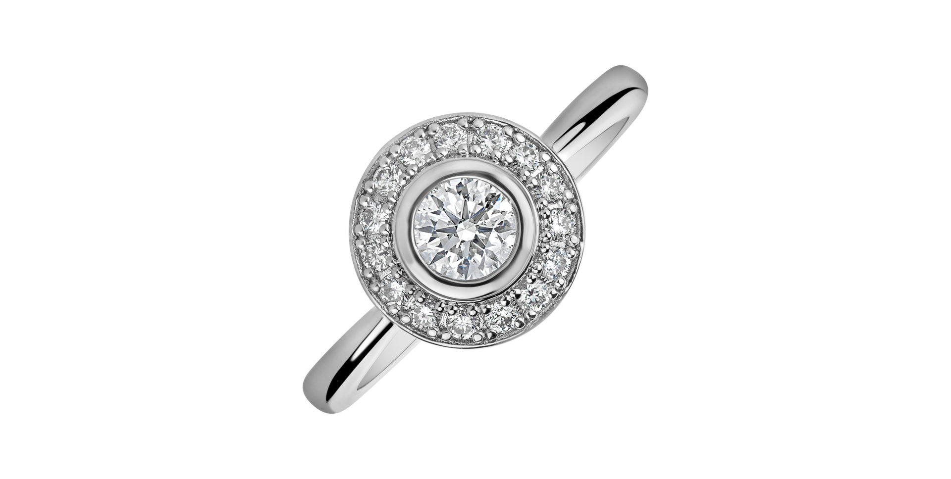 Prsteň s diamantmi Sun Highness