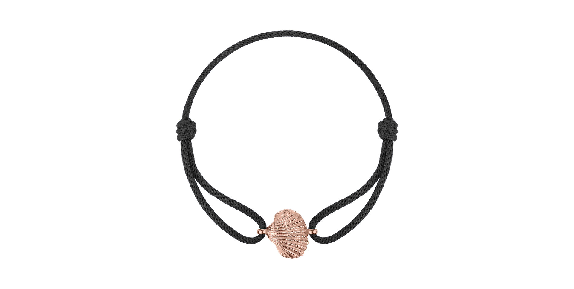 Dámsky náramok so šnúrkou Luxury Clam