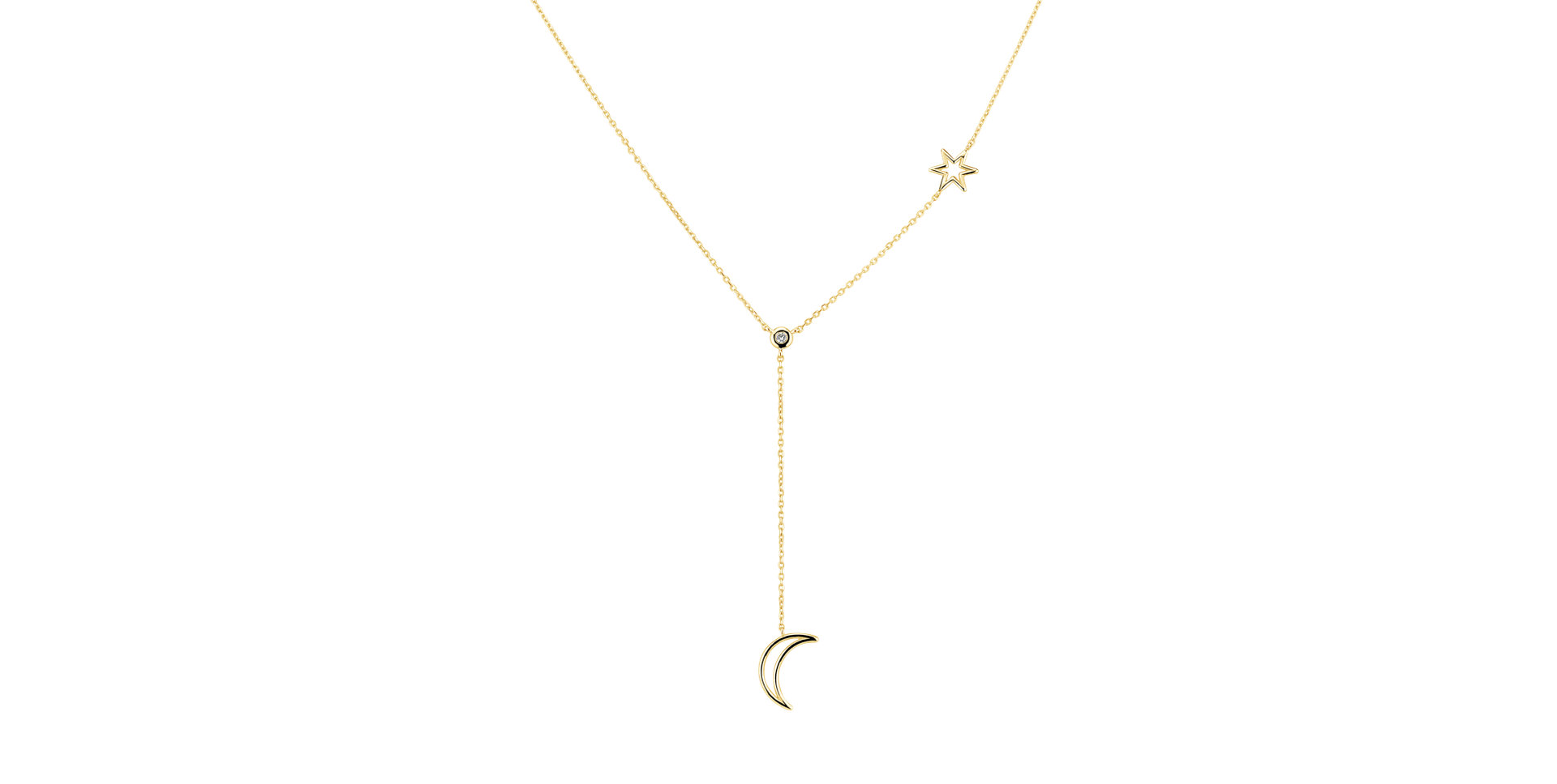 Náhrdelník s diamantom Endless Night