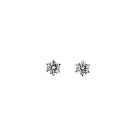 Náušnice s diamantom Essential Sparks