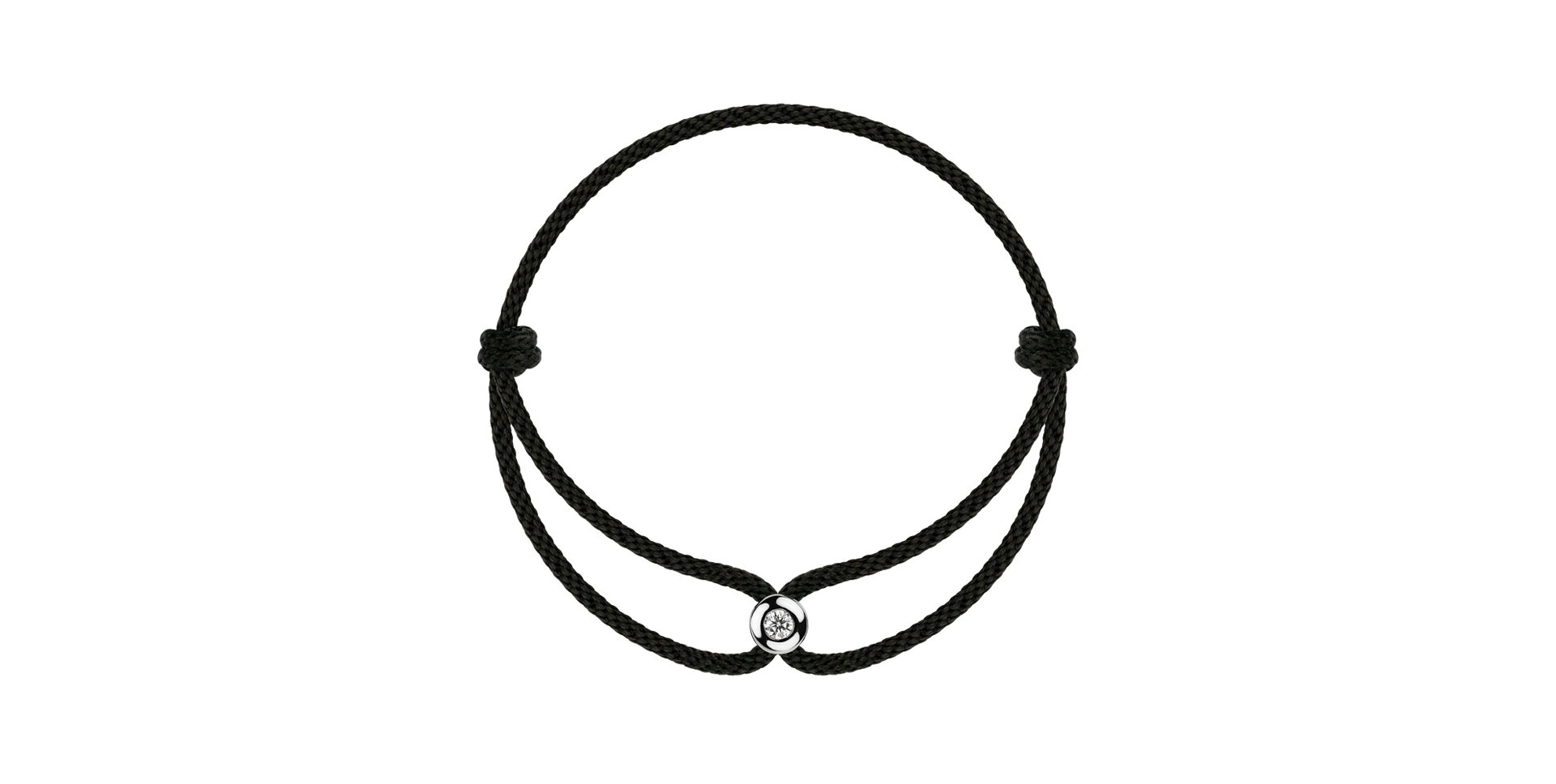 Diamantový náramok so šnúrkou Unstoppable Dot