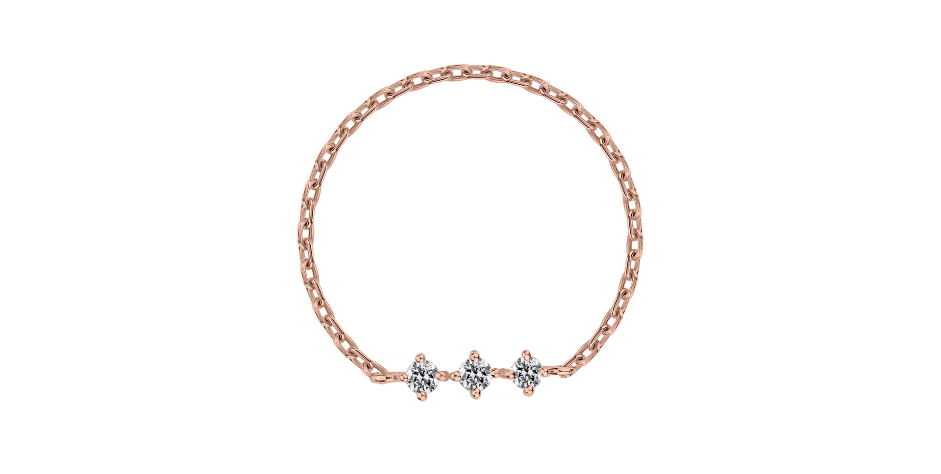 Prsteň s diamantmi Woogie