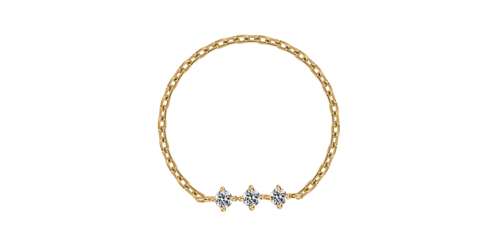 Prsteň s diamantmi Woogie