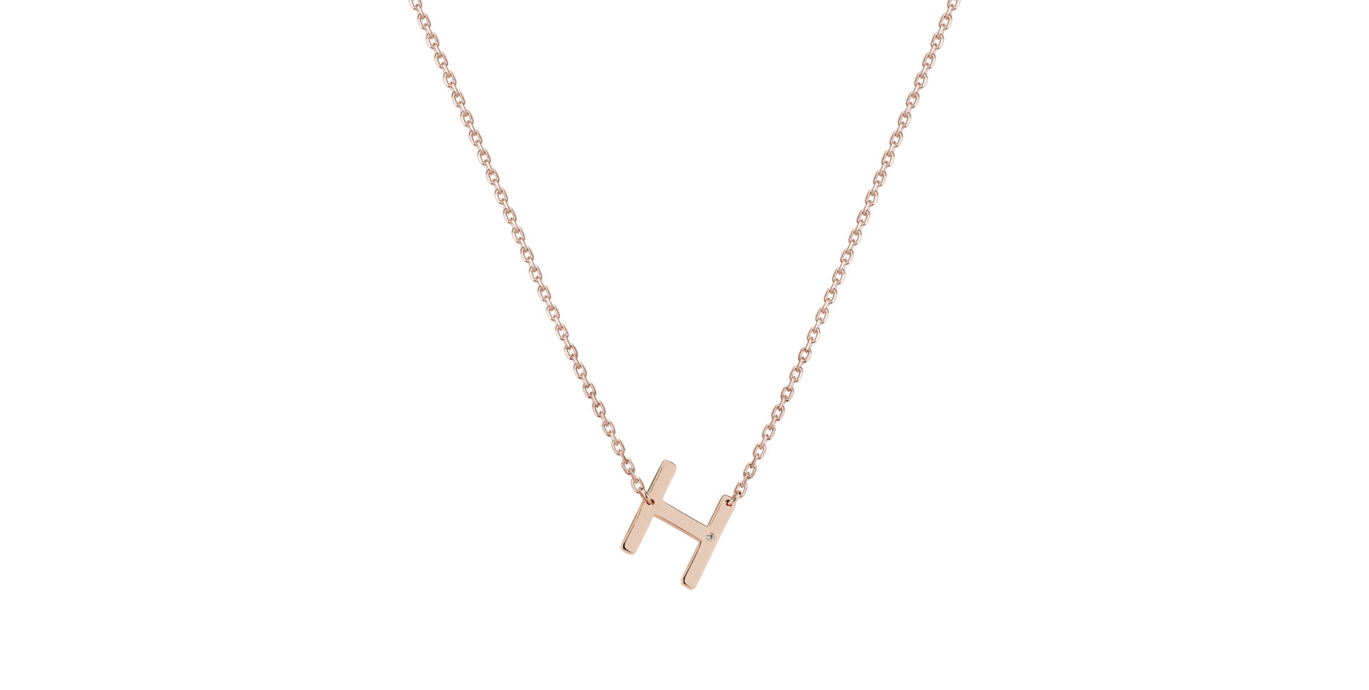 Náhrdelník s diamantom Big Laser Line H