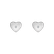 Náušnice s diamantom Hearts5